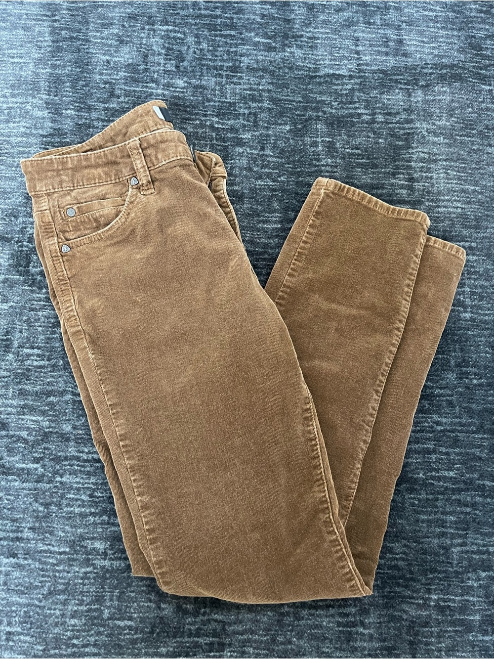 Kut From The Kloth Corduroy Straight-Leg Pants in Warm Brown